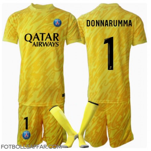 Paris Saint-Germain Gianluigi Donnarumma #1 Målvakt Tredje Dräkt Barn 2024-25 Kortärmad (+ Korta byxor)